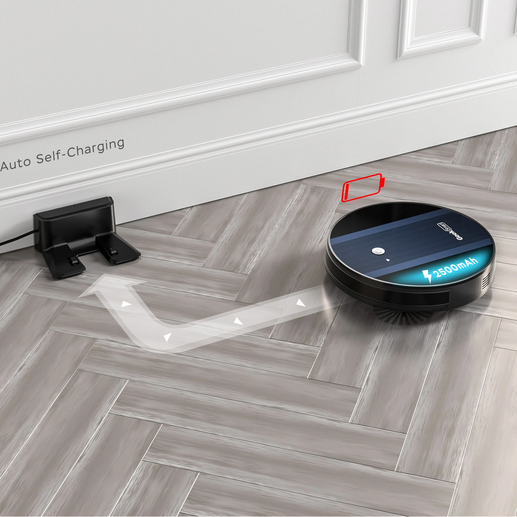 Automatische Slimme Robotstofzuiger met zelfoplaadfunctie en App-bediening